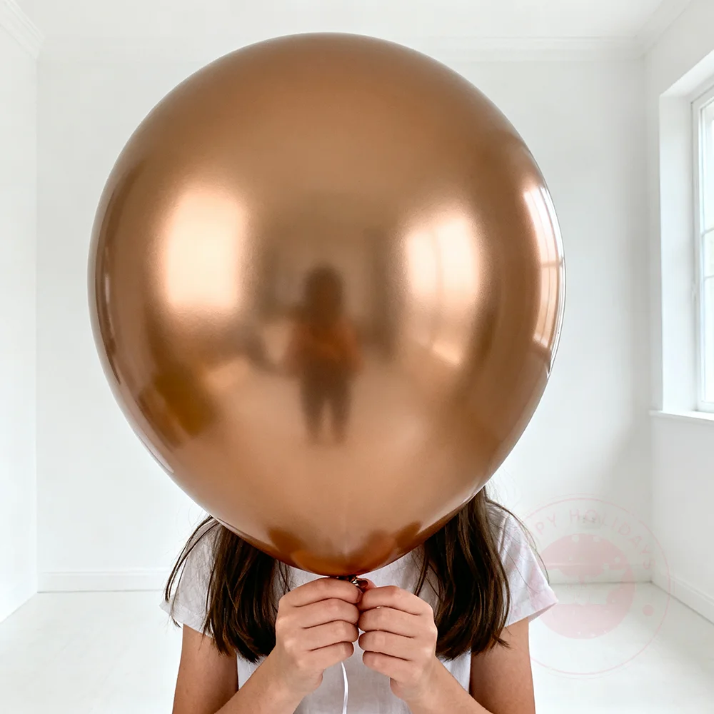 

10-50pcs 18 Inch Metal Chrome Balloons Gold Silver Large Balloon Rose Gold Helium Balloons Birthday Wedding Party Celebration