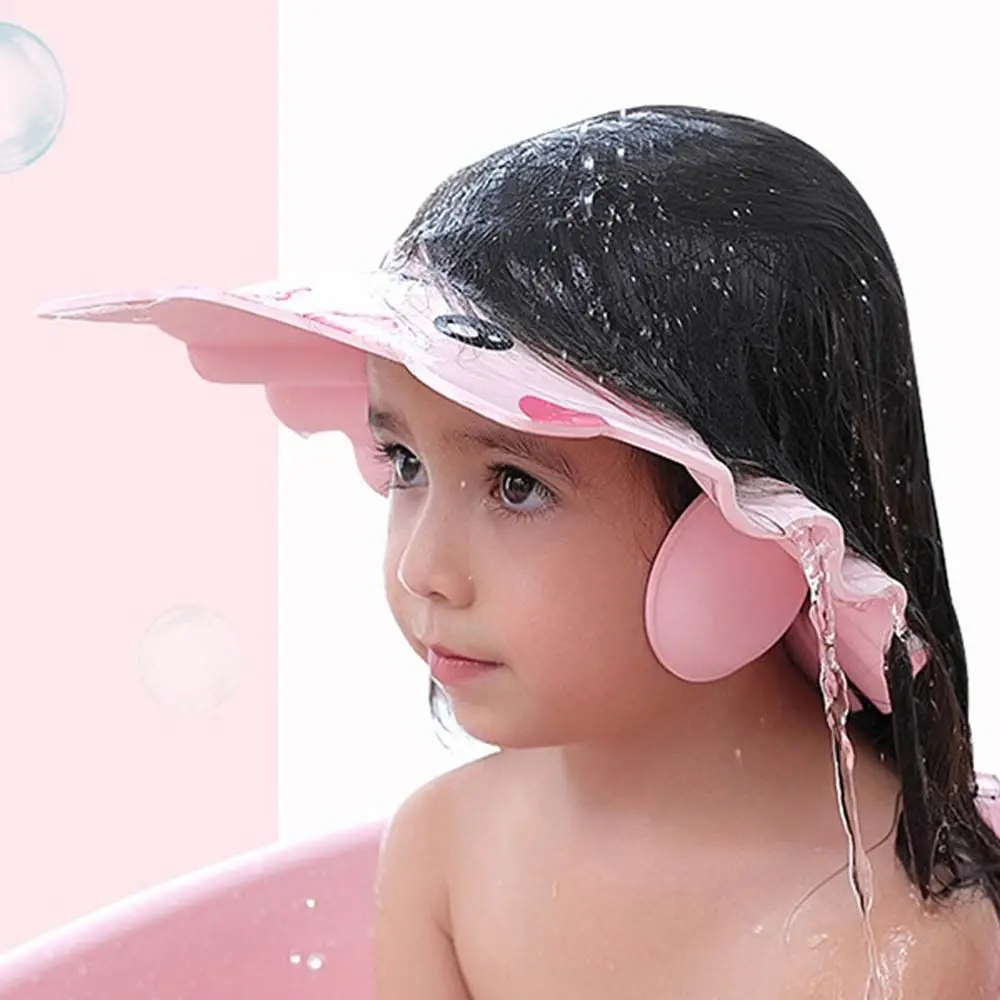 Adjustable Soft Infant Bathing Ear Protection Children Hair Wash Shield Hat Kids Bath Hat Shampoo Cap Baby Shower Cap