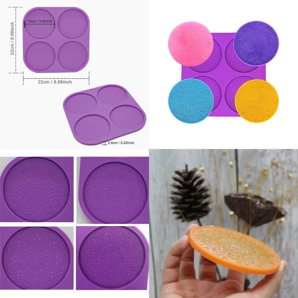 Display Stand Resin Casting Mold Hold Up to 4 with Holder DIY