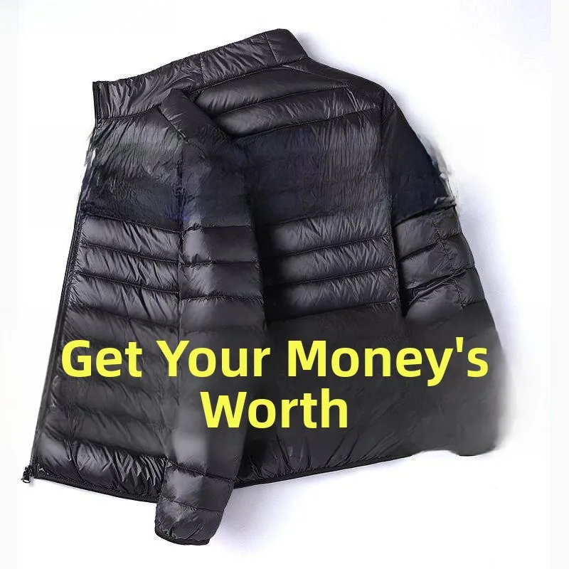

Ultra-Light down Cotton Jaet Spring Sle Reverse Season Men's Clothing Stand Fit Warmth Conservation Regular Length