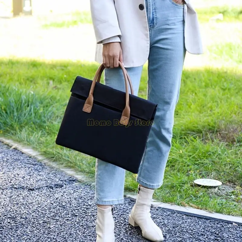 X90D Laptop Bag for Women Men 13-15 Inch Laptop Sleeve Bag Computer Bag Briefcase Casual Computer Carrying Bag