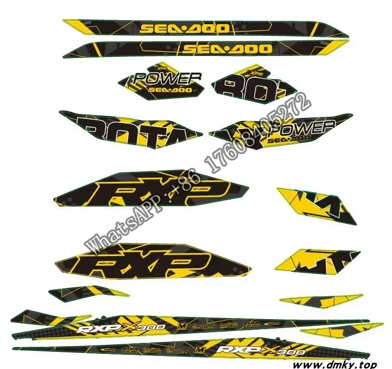 Bombardier Powerboat Decal RXP 300 for 2019-2020 Retrofit Decal 09-17 RXT