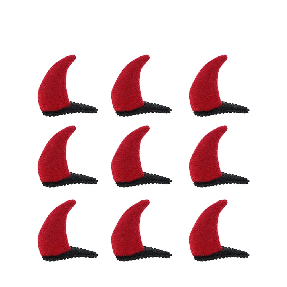 

20pcs Horn Hair Clips Red Halloween Party Hair Accessories for Women Kids Costume Decoration Cute Headwear