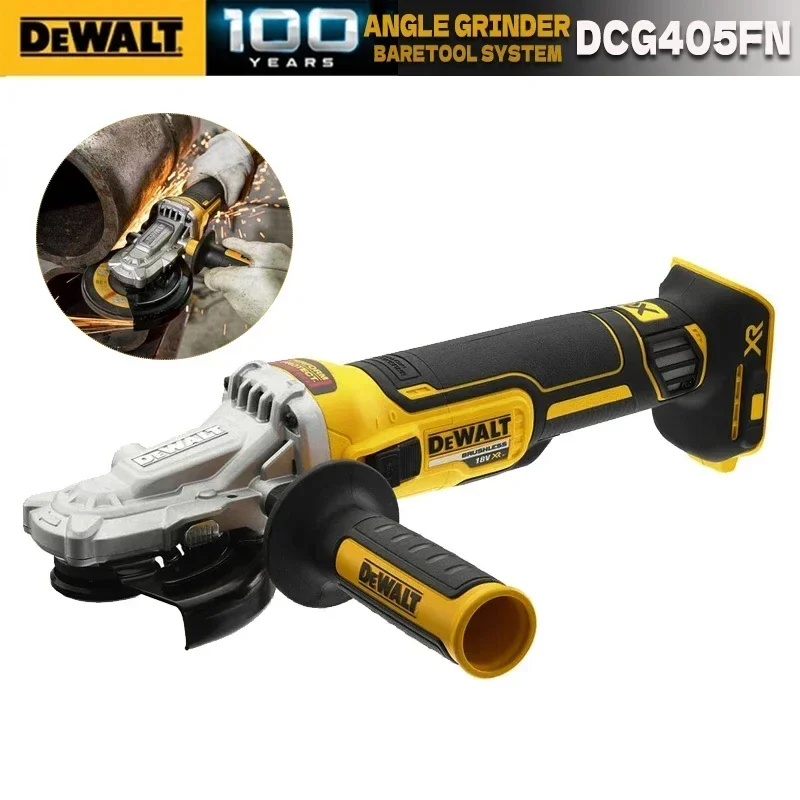 DEWALT Angle Grinder 20V Brushless Motor Cutting Machine 125mm Rechargeable Cordless Handheld Polishing Machine DCG405FN