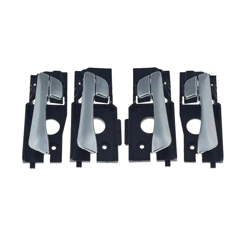 

Для Accent 2012-2017 внутренняя дверная ручка автомобиля, 4 шт., хромированные номера деталей 82610-1R000 82620-1R000 83610-1R000 83620-1R000