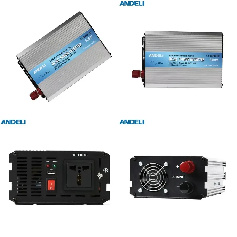 600W Solar Power Inverter 12V to 220V DC AC Converter
