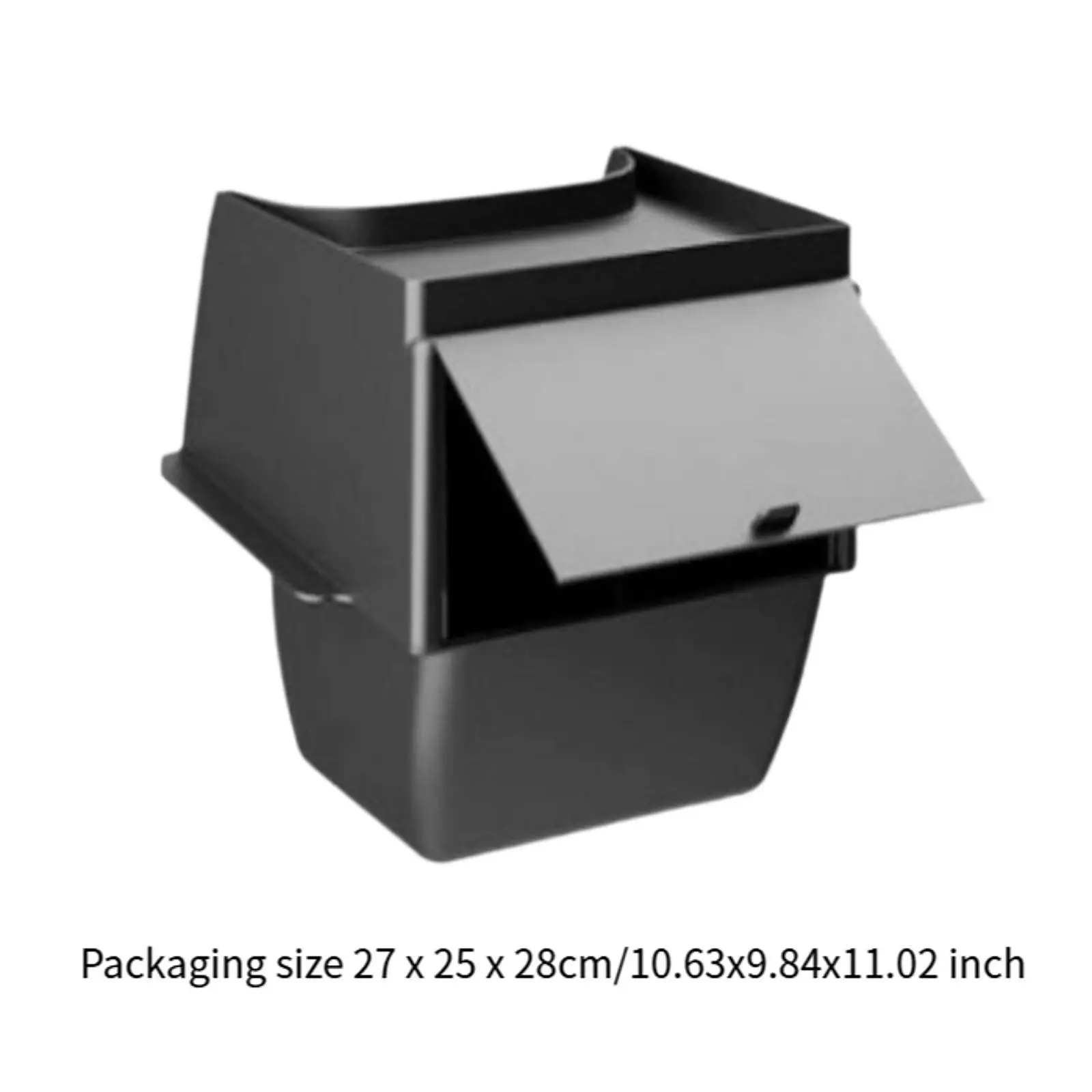 Organizador de consola central trasera, cubo de basura de repuesto, cubo de basura, caja de almacenamiento de suelo para asiento trasero de coche para modelo Y 21-24