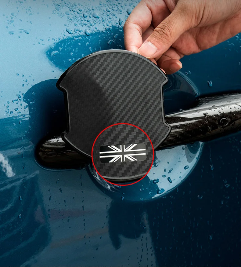 Auto türgriff Kratz schutz Kohle faser Auto türgriff Schüssel Aufkleber für Mini Cooper f54 f55 f56 f60 r50 r52 r53 r56 r57 – Detail 7