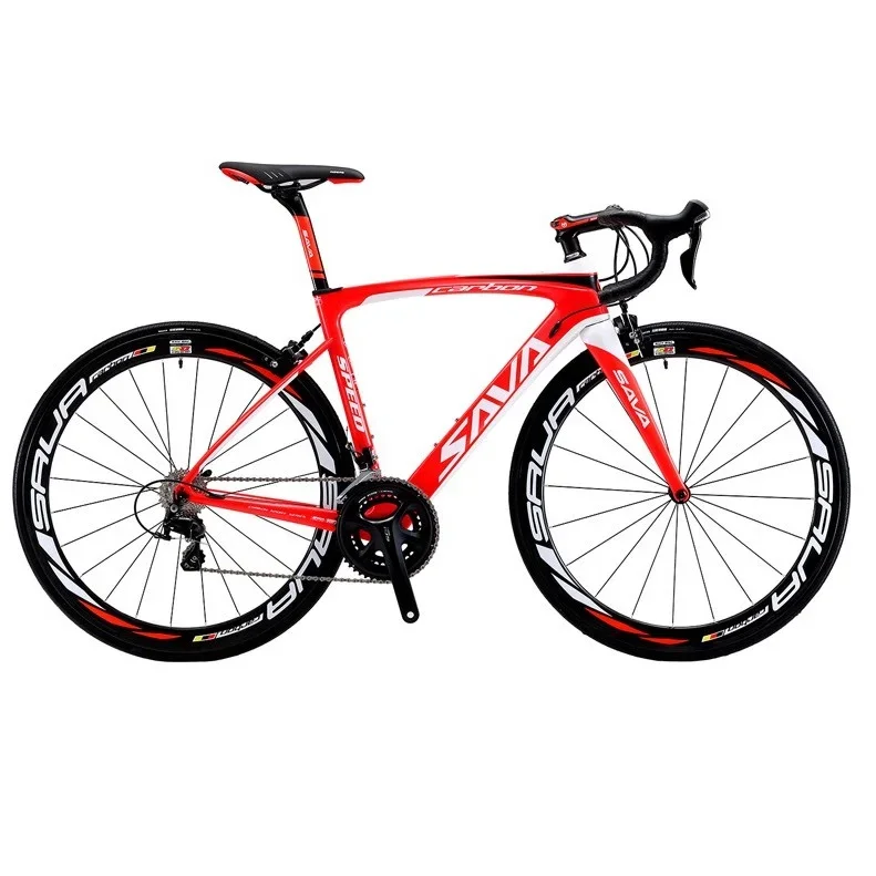 700C 22 Speed Full Carbon Road Bike Curved-Handle Cycling Damping Endurance Colorful Biotechnological Cyclist