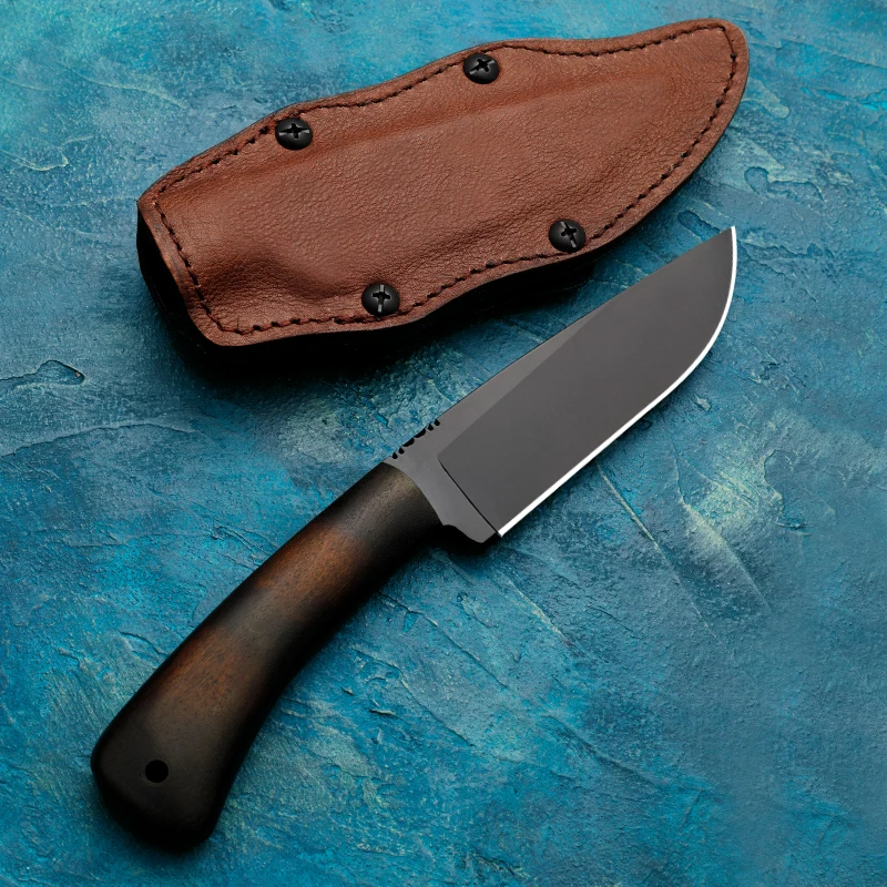 80CRV2 high-quality steel outdoor knife, hiking, hunting, adventure survival knife, portable knife, maple handle