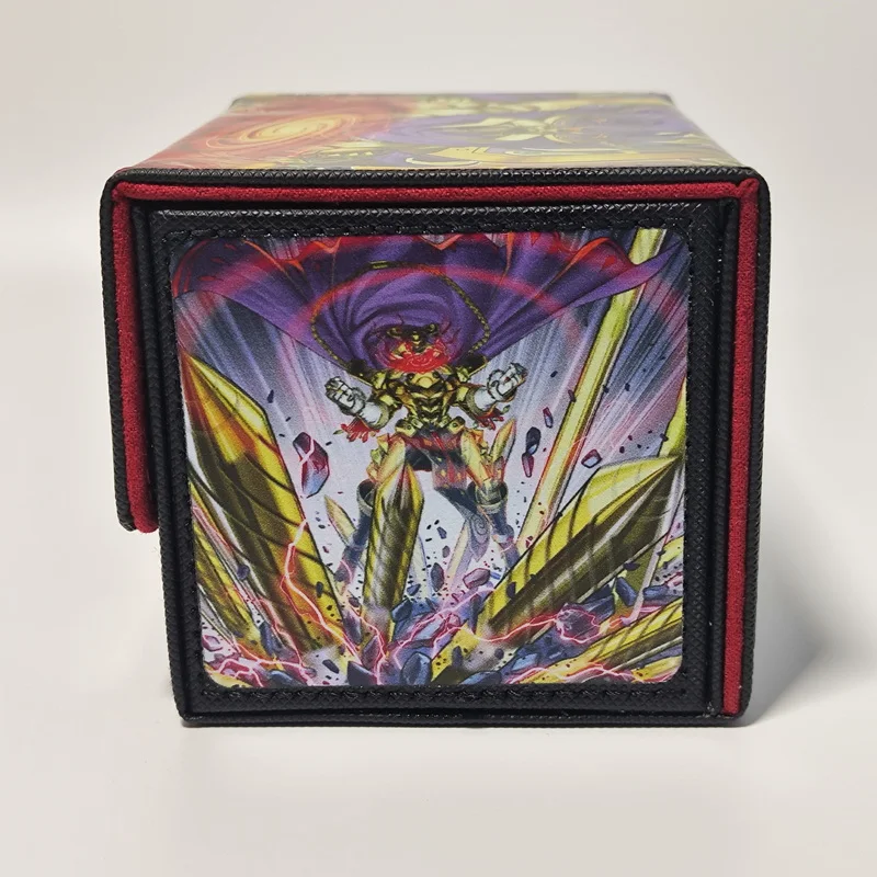DIY 직접 만드는 유희왕! 엘드리치 더 매드 골든 로드 카드 보관함 Ygo 가죽 고급 카드 보관함 애니메이션 카드 선물 장난감