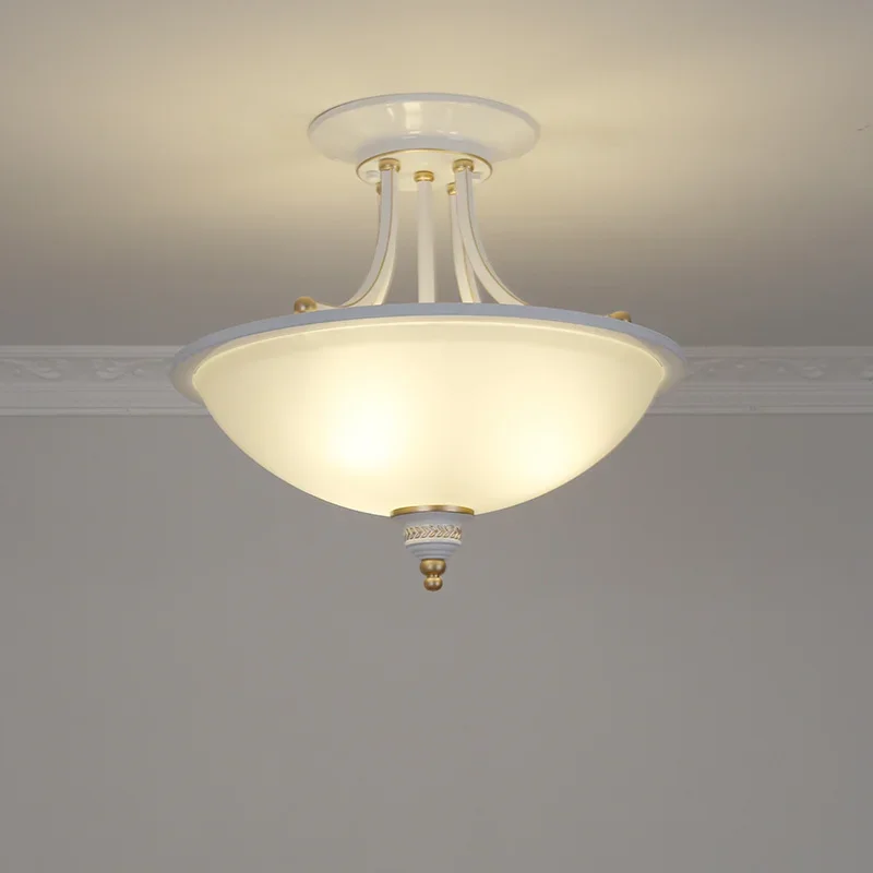 HomeLover Retro nordische Decken leuchten Vintage E27 Glas LED Lampen fassung amerikanischen Stil Balkon Gang Licht nach Hause Balkon Licht 4