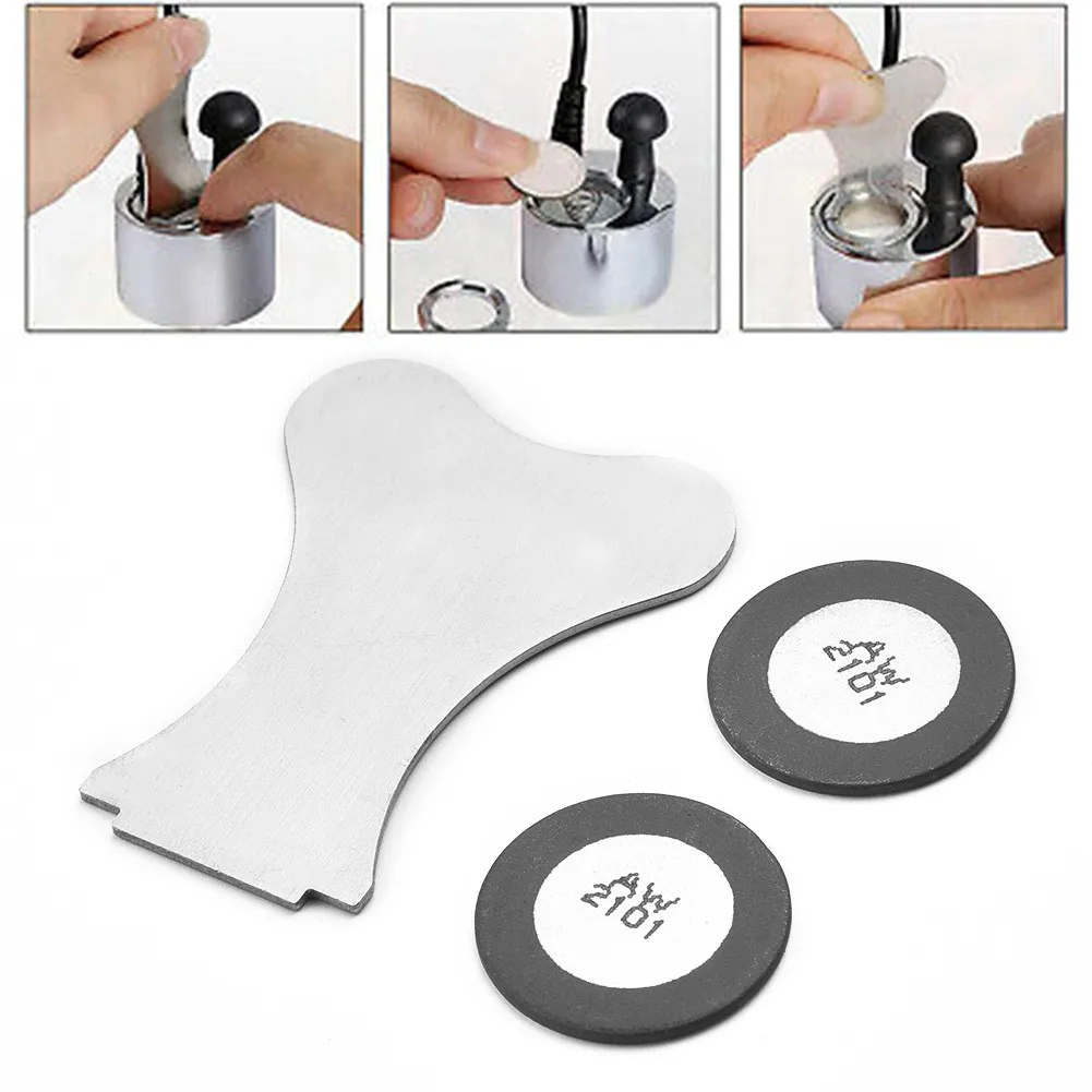 2pcs Transducer Discs Fire Heater For DIMPLEX Opti-Myst Glass Disk Parts Replacement Spare W/ Cap Tool Accessories
