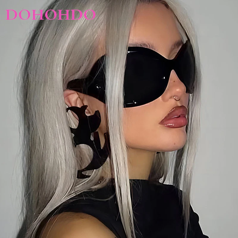 Luxury Brand Design Oversize Punk Sunglasses Women Frame Glasses For Women Men Vintage Sports Eyewear UV400 Lents De Sol Mujer