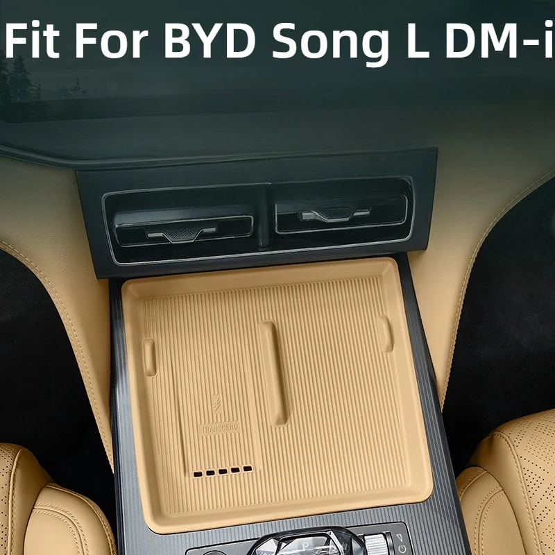 

Fit For BYD Song L DM-i Central Control Wireless Charging Panel Anti-Slip Silicone Pad