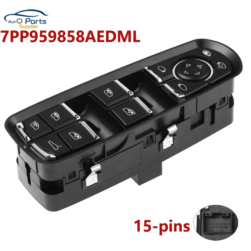 New 7PP959858AEDML Power Window Mirror Switch For Porsche Panamera Cayenne Macan 2011 - 2017 7PP959858AFDML 7PP959858