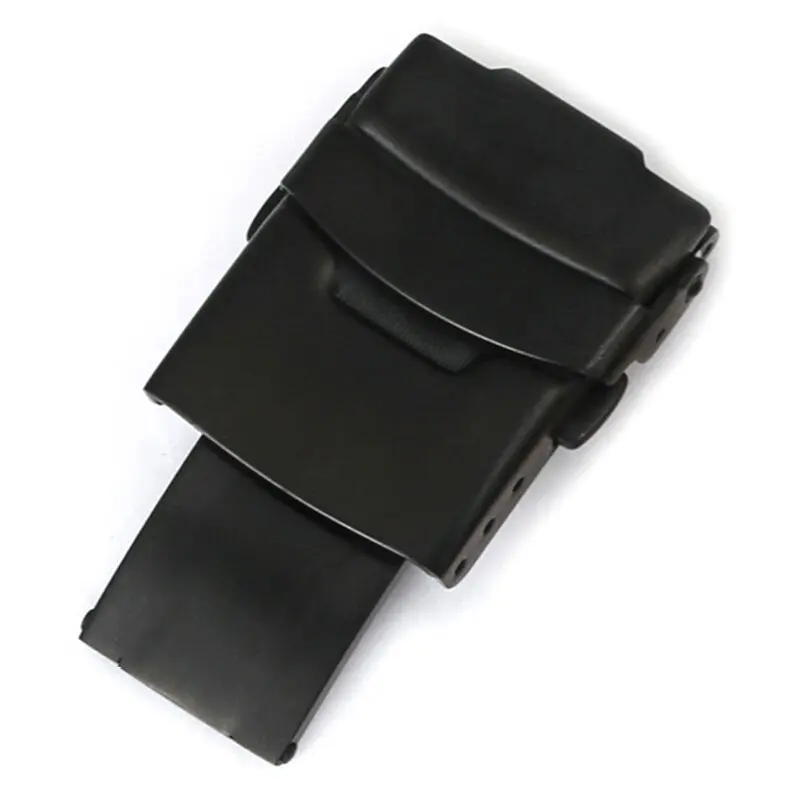 16mm 18mm 20mm 22mm 24mm Stainless Steel Watch Band Pin Buckle for Watch Folding Buckle Double Press Silver Watch Accessories