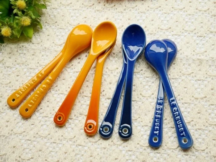

Le Creuset Cerc Кофейная ложка Детская домашняя детская еда (3) INS Sle Dert Spoon Aron Color Fly Обеденная утварь