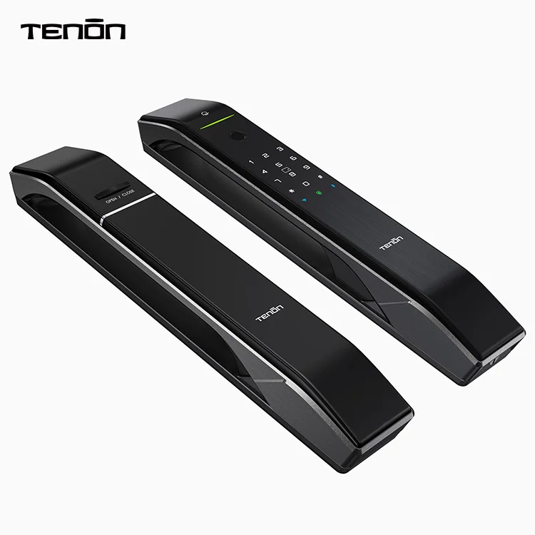 Tenon A7 อัตโนมัติ Tuya สมาร์ทล็อคการควบคุมโทรศัพท์ Keyless ลายนิ้วมือดิจิตอลประตูล็อค Rose Gold พร้อม Doorbell