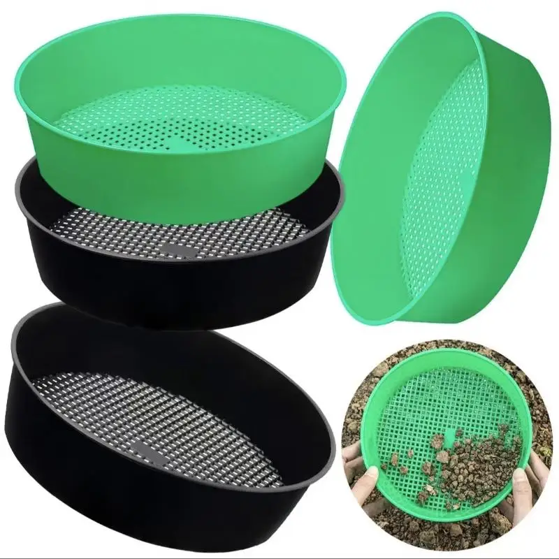 Plastic Soil Sieve Filter Mesh For Soil Stone Sifting Filtration Home Garden Flower Plant Nursery Tools
