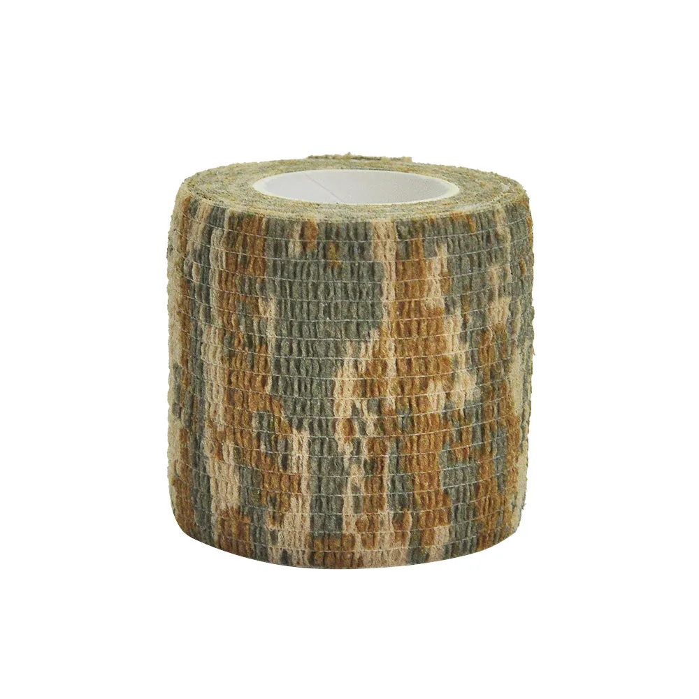 1/6/10 pcs desert Elastic Outdoor Hunting Camouflage Stealth Tape Waterproof Wrap Durable Self Adhesive Elastic Bandage