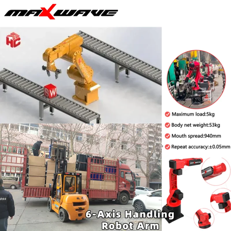 

Робот для литья под давлением, 6-осевой рычаг для автоматического удаления деталей, разделения еды и размещения конвейера в производстве пластика