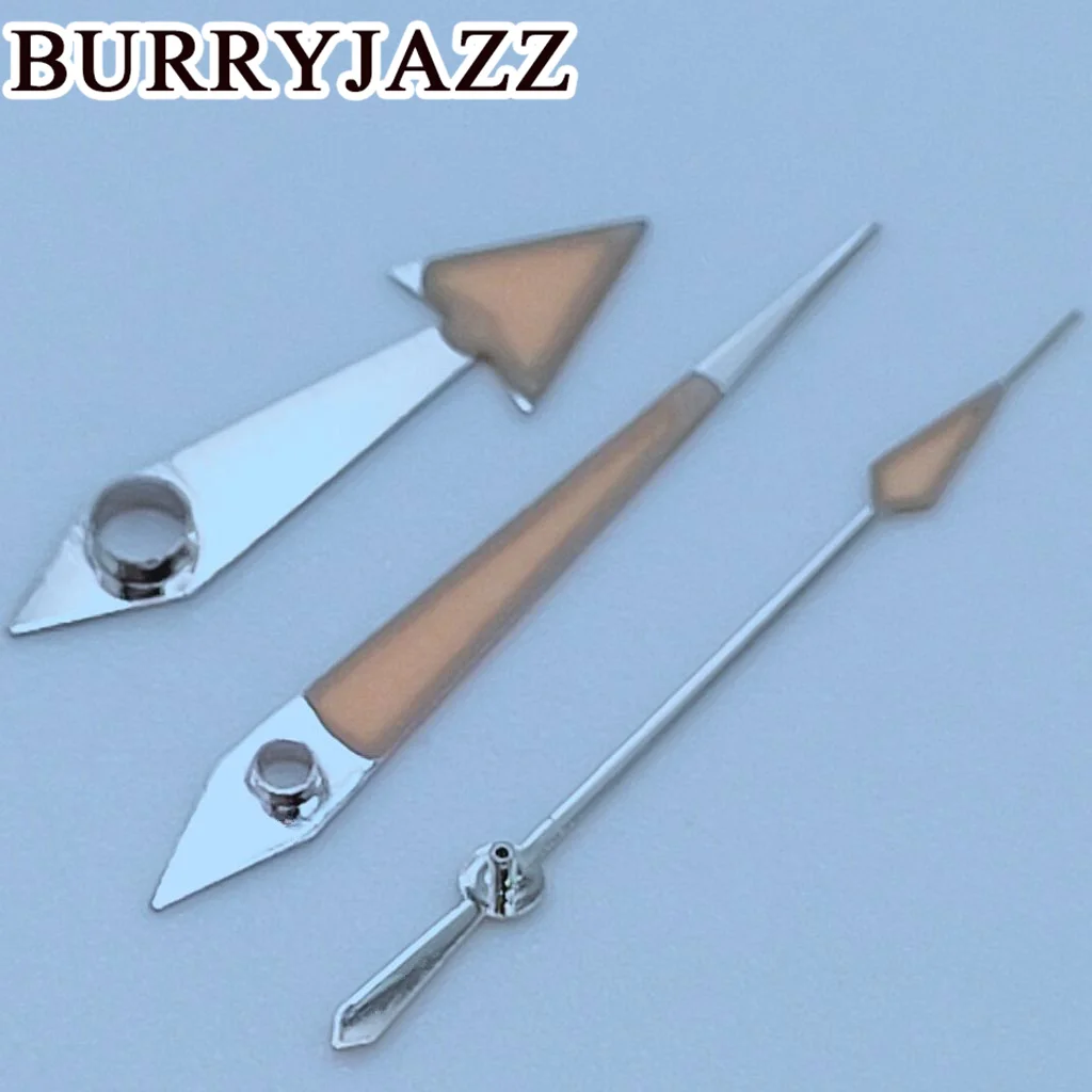 يد مضيئة من Burryjazz ، أيدي برتقالية فضّية ، أخضر ، NH35 ، NH36 ، NH38 ، 7S26 ، 7S36 ، 4R35 ، 4R36