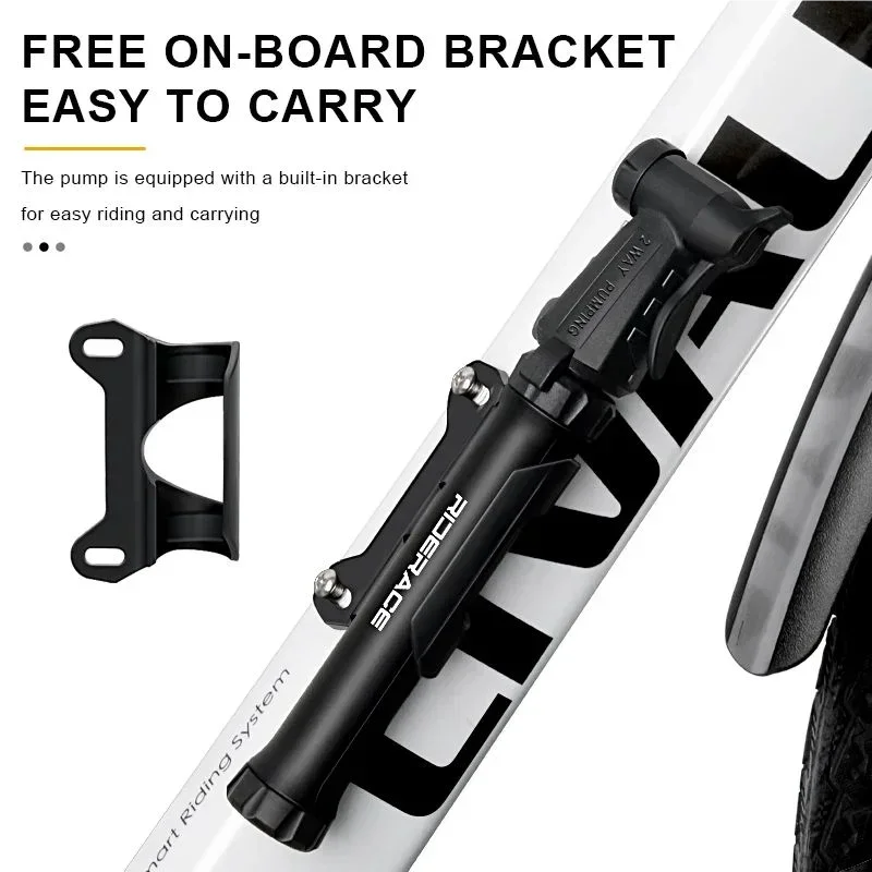 Tragbare 2-Wege-Handfahrradpumpe, Mini-Fahrradreifenfüller für Schrader- und Presta-Ventile, leichte Luftpumpe für MTB Mountain Road – Detail 9