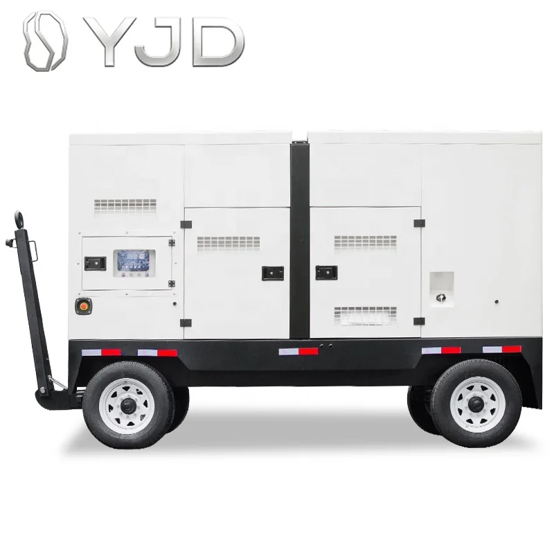 50kw Trailer Mobile diesel Generator 60kva Unit Power by Oriinal UKPerkins Engine 1104D-44TG1 EPA Approved for USA Canada