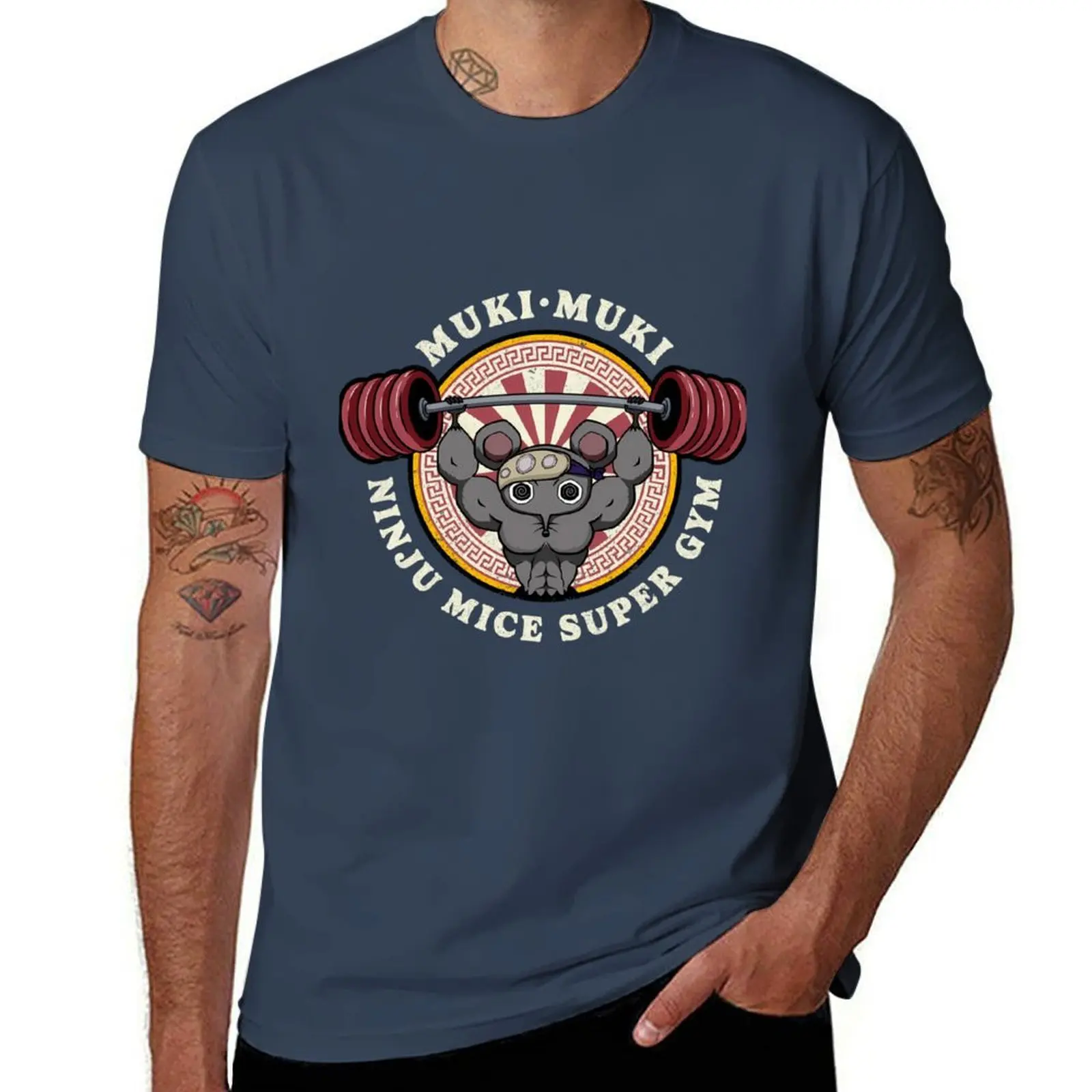 

Super Mice Gym Ninju T-Shirt Daily Wear Plain Short Sleeve Shirt