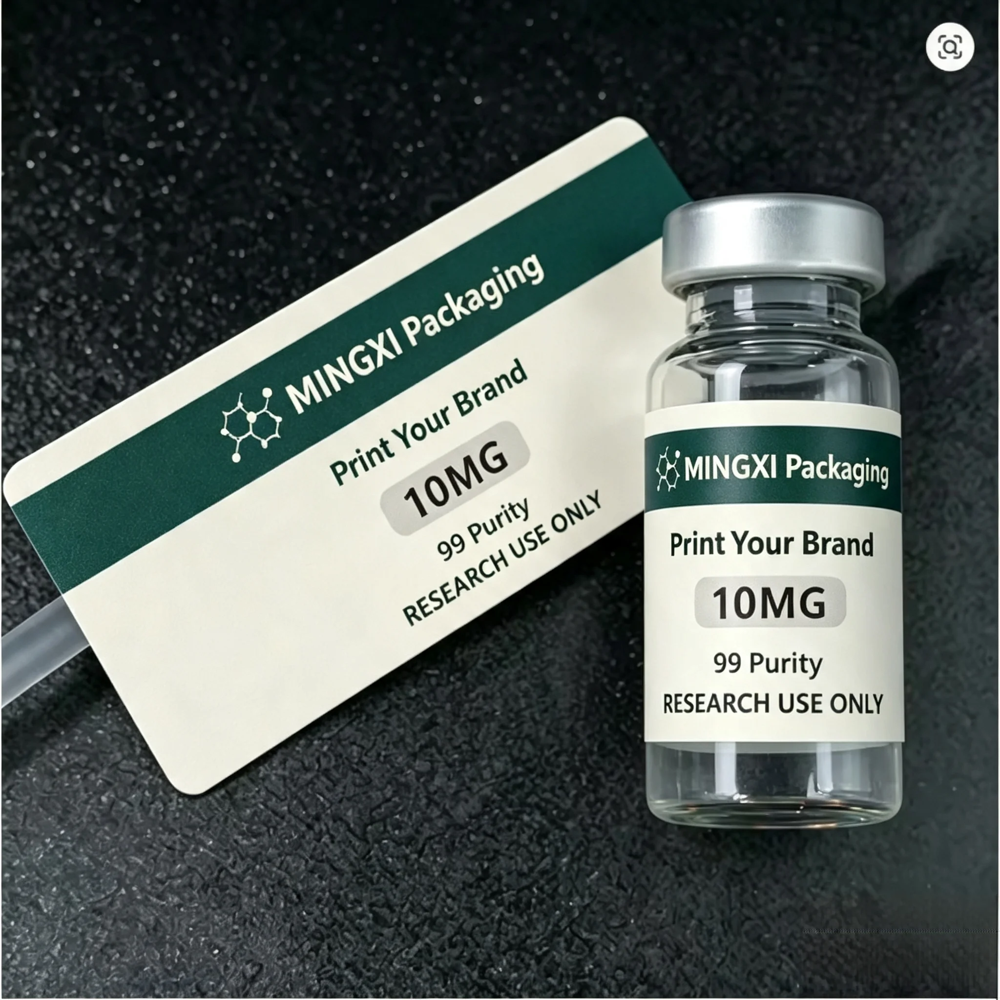 Customized Supplement Bottle Label Box Waterproof Adhesive Sticker Free Customization for 3ml 10ml Bottles