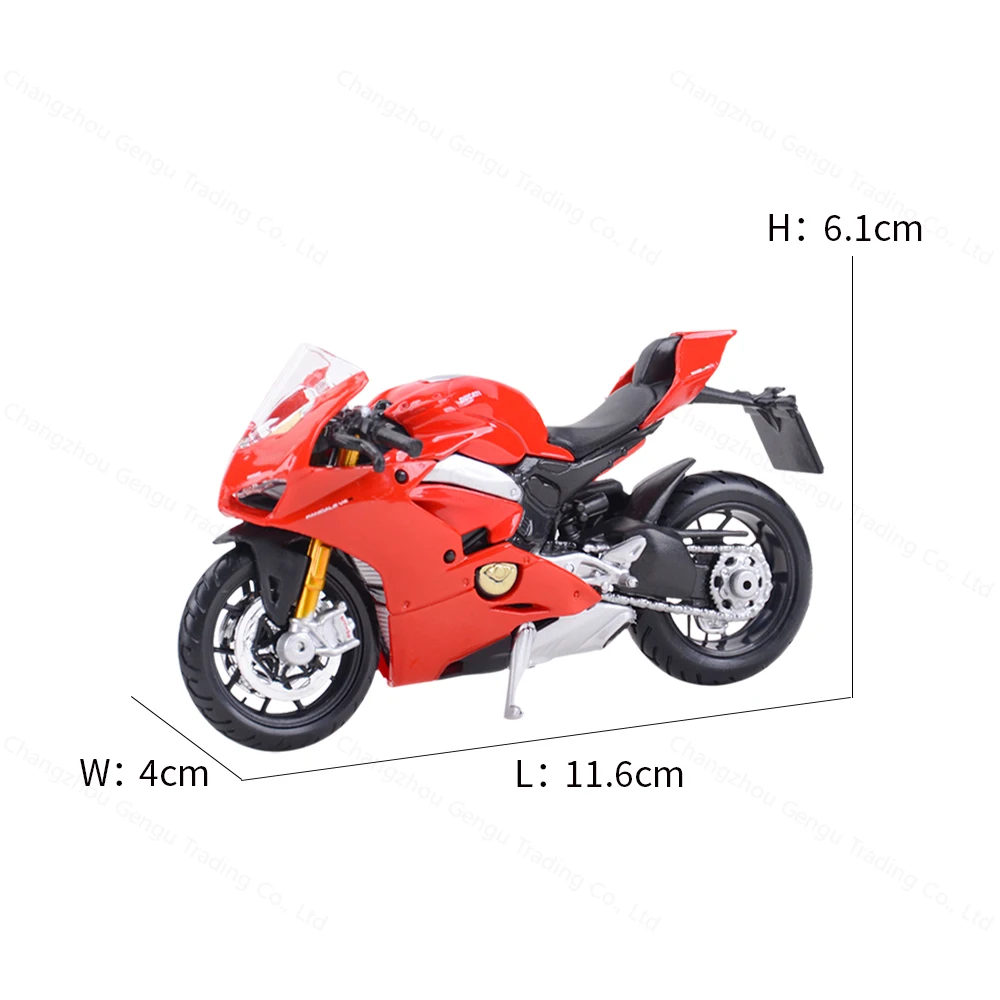 Bbugo 1:18 Ducati-Panigale V4 정적 다이 캐스팅 차량 Collectible Motorcycle Model Toys