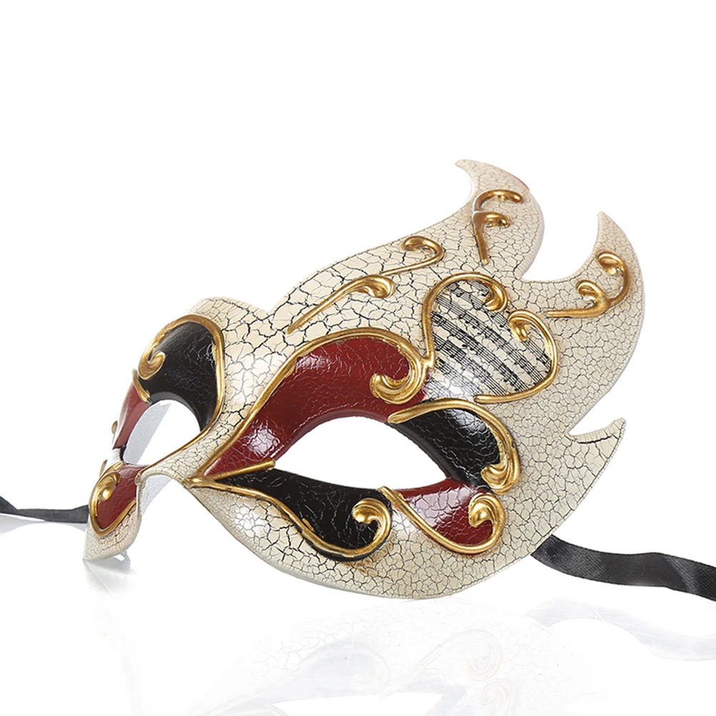 

Creative Venice Flame Mask Half Face Masquerade Party Decoration For Men Masculine Costume Ball Carnival Accessories Red