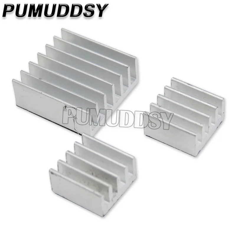 10Set/LOT Adhesive Raspberry Pi 3 Heatsink Cooler Pure Aluminum Heat Sink Set Kit Radiator For Cooling Raspberry Pi 2 B WAVTZT