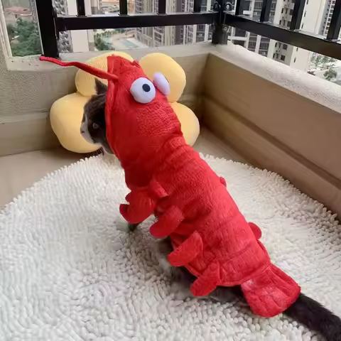 Pet Lobster Clothes Dog Cat Funny Costume Unique Suit for Dogs Dress Up Supplies Dog Clothes