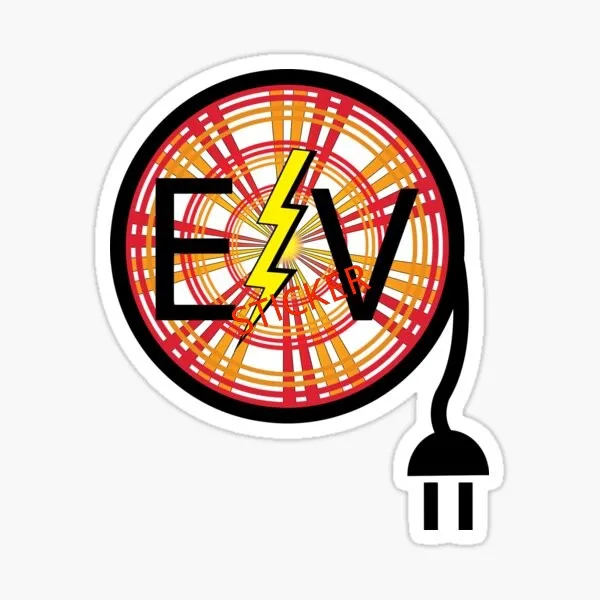 ملصق على شكل ورقة خضراء لباب أو جدار EV ومحطة شحن السيارة الكهربائية Eco ev ملصقات جل للدراجة والسيارة الهجينة #3