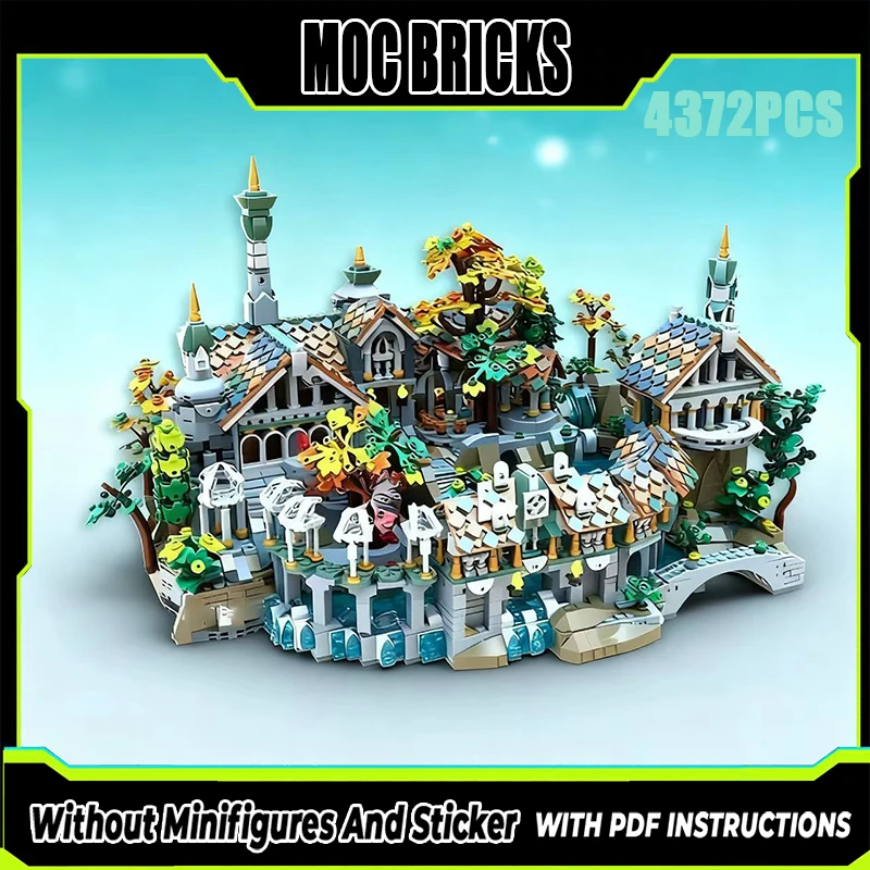 

Изысканный новый продукт MOC, модель строительного блока, кольцо, фильм, долина света, технология, модульная детская игрушка, подарок, набор для самостоятельной сборки