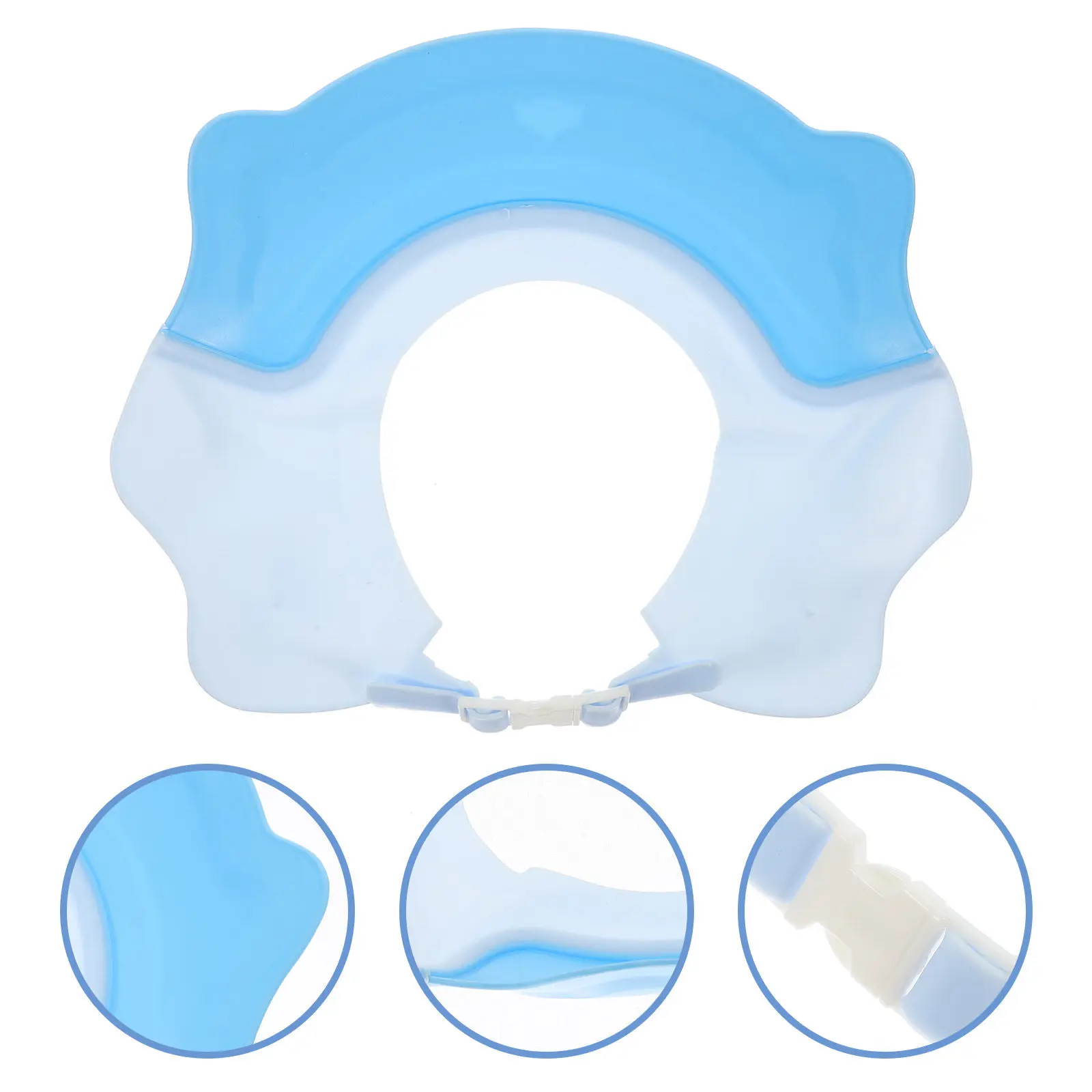 

Регулируемая водонепроницаемая шапочка для купания младенцев, защитная шапочка для мытья волос, безопасная для глаз и ушей при использовании шампуня, для детей