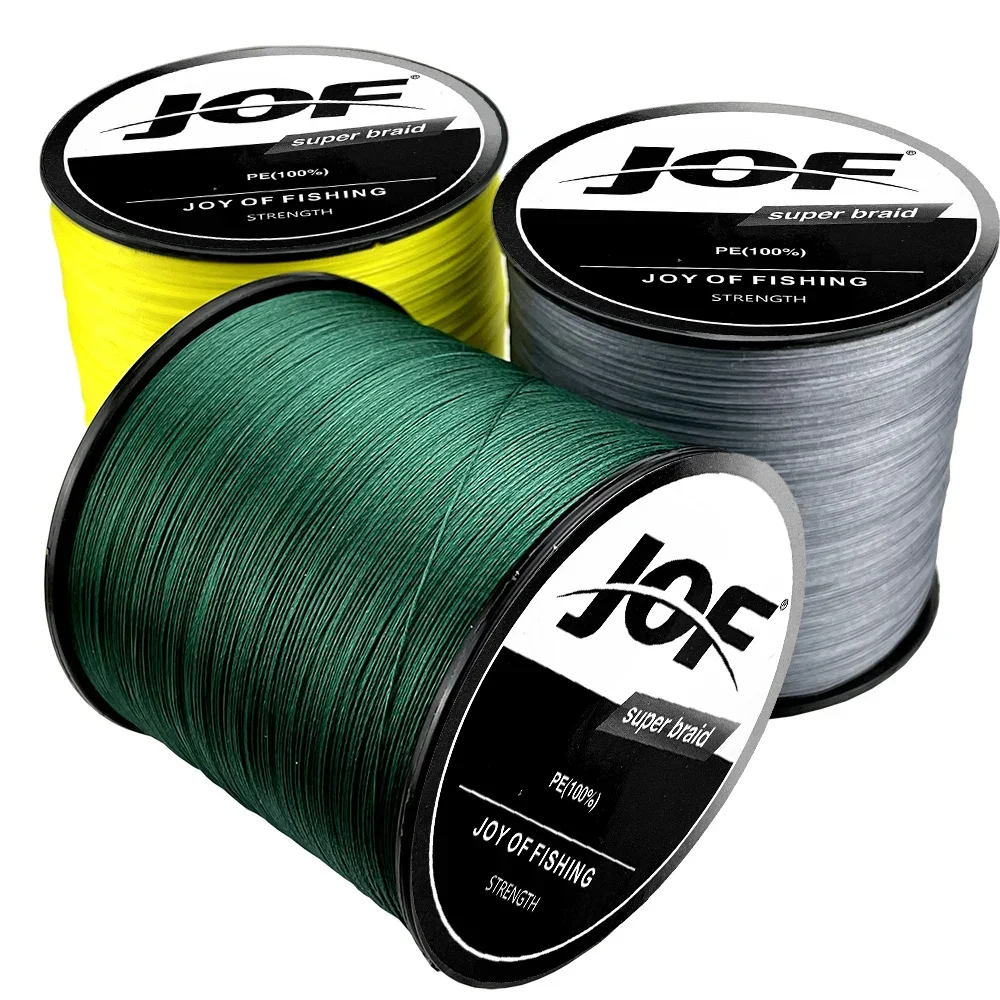 JOF Fishing Line X12 25-125LB Carp Fishing 12 Strands Braided Super Strong Multifilament PE Wire 300/500M Sea Fishing Accessorie