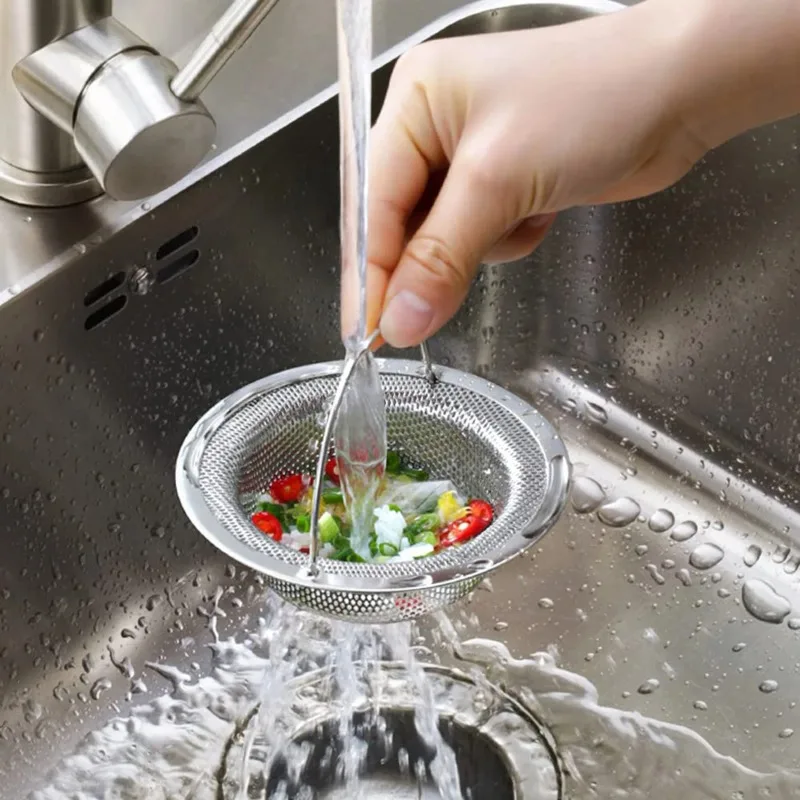 

1 piece Stainless steel kitchen sink filter, garbage food residue/hair collector, keeps the sink clean