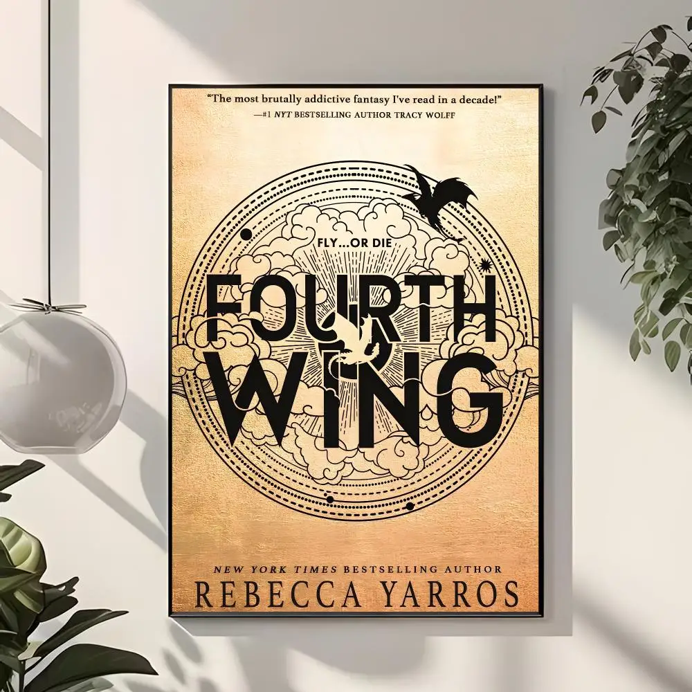Fantasy Novel F-Fourth Wing Poster  Classic Home Interior Design & Modern Wall Decor Art Collection