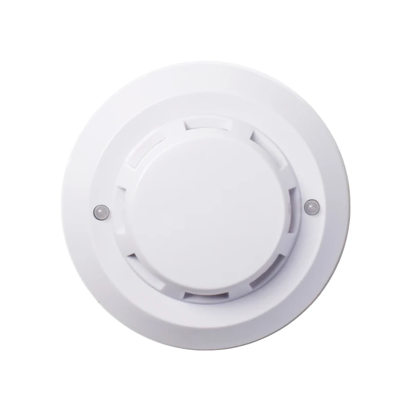 Wired Fire Protection Smoke Detector, 12V, 24V, Alarme de incêndio, Íon de rede fotoelétrico, Detector de fumaça