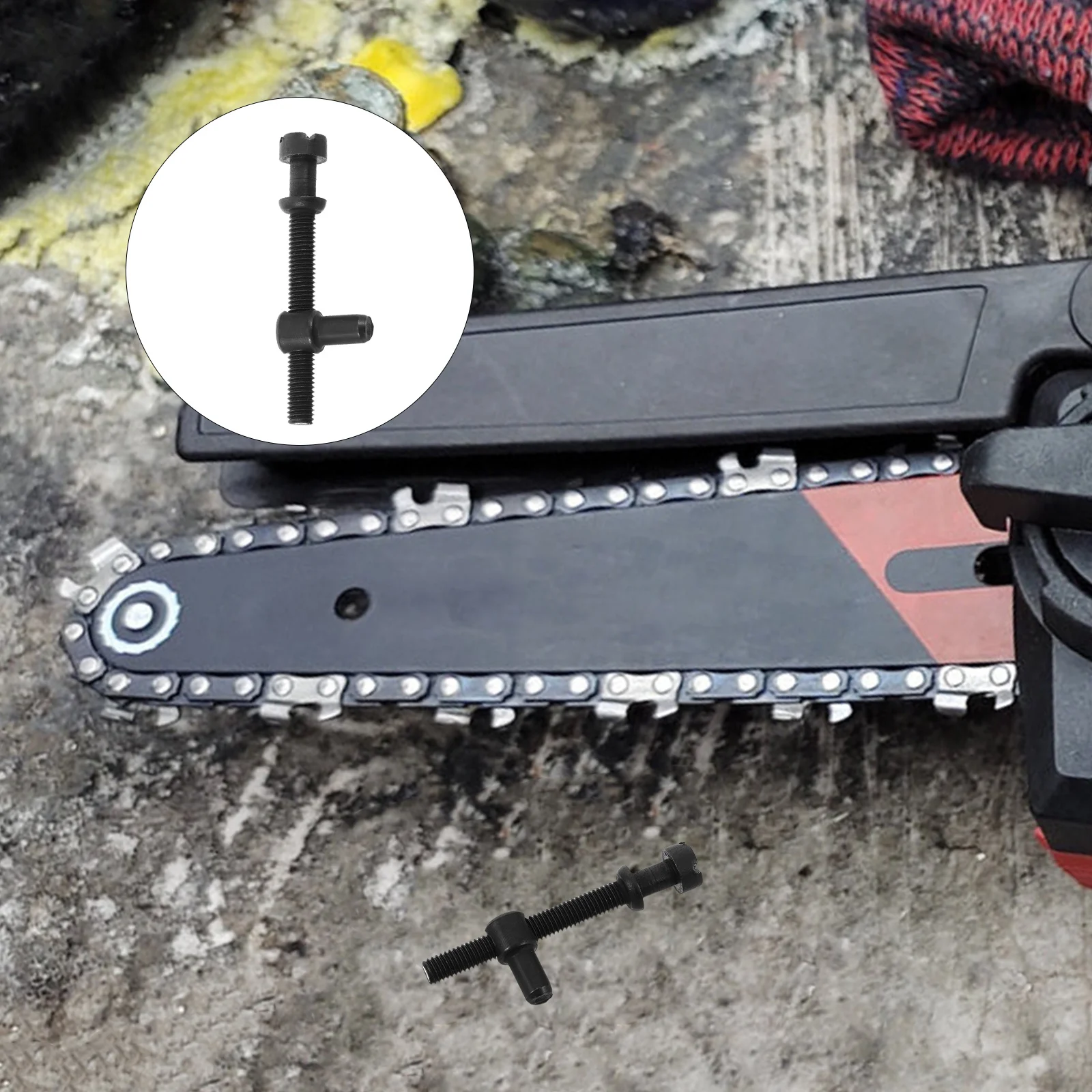 

10Sets Electric Chainsaw Adjustment Screw High Strength Metal Chain Tensioner Replacement Screw Set Tensioner Chainsaw