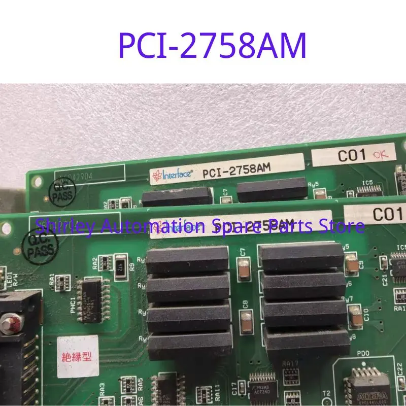Used PCI-2758AM acquisition card Test OK Fast Shipping