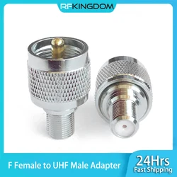 1PC UHF 남성 F 여성 유형 어댑터 PL259 F TV RF 동축 변환기 TV 안테나 RG-6 케이블 무선 LAN