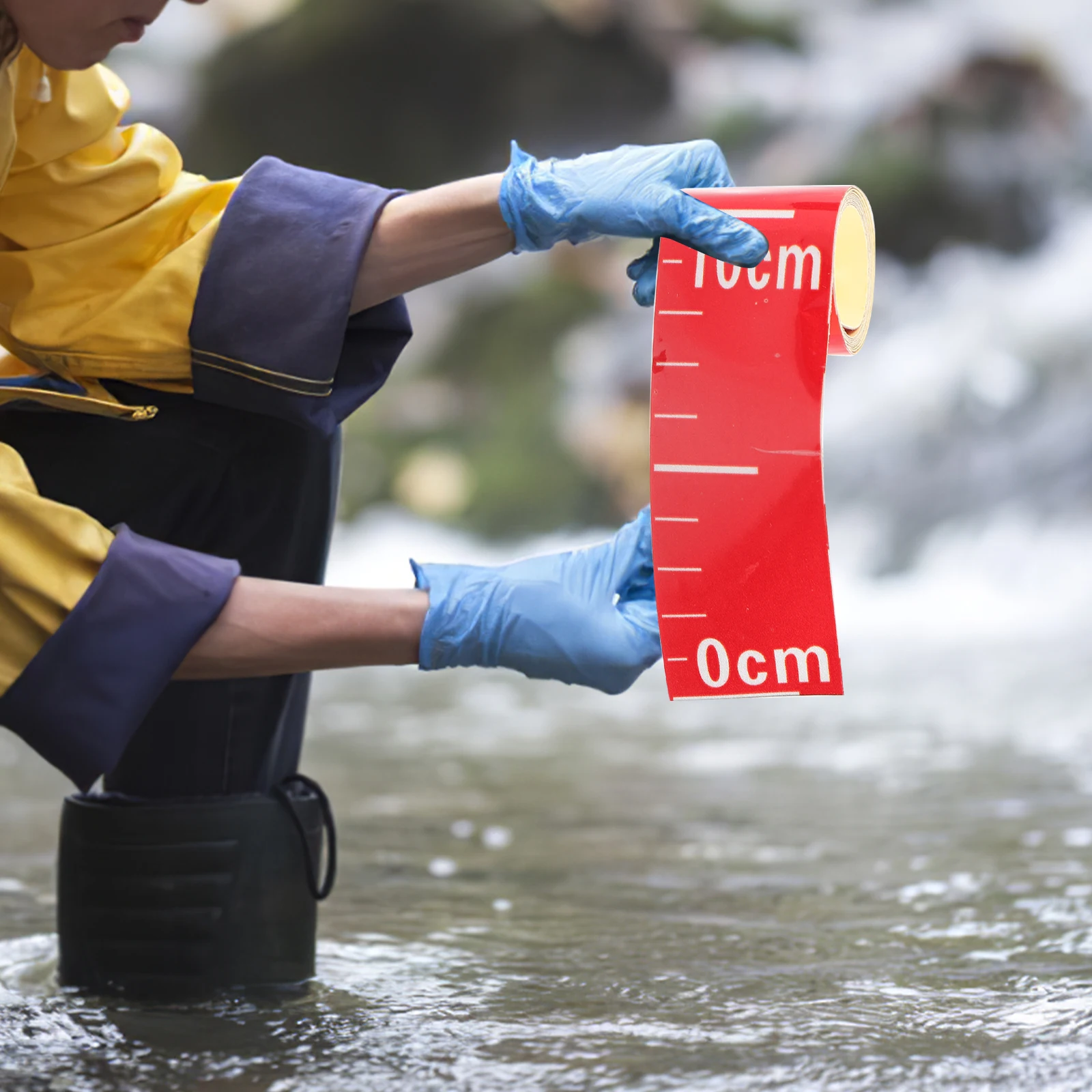 

2Pcs Water Level Gauge Stickers Self-Adhesive Accurate Measuring Tool 1m Water Gauge Measurement Tool Measuring Tools