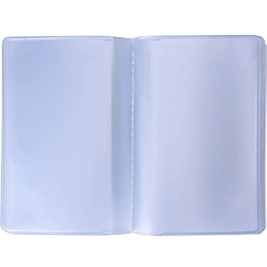 

Shappy 2 Pieces Plastic Wallet Insert Credit Card Holder with 10 Page 20 Slots and 10 Page 10 Slots, 9.5 x 6.5 cm, Transparent