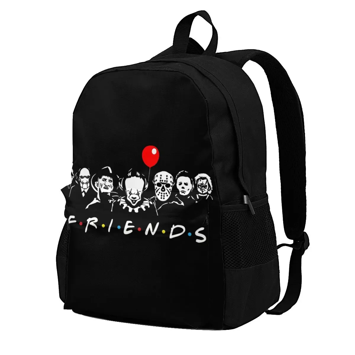 Horror Movie Halloween Friends Backpacks Film Character Tourist Durable Streetwear Backpack Polyester Daily Bags