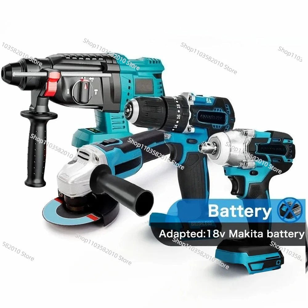 Factory Cheap Wholesale Household Tools Kit Battery Power Tools Set 18V Cordless Impact Drill Electric Power Tools
