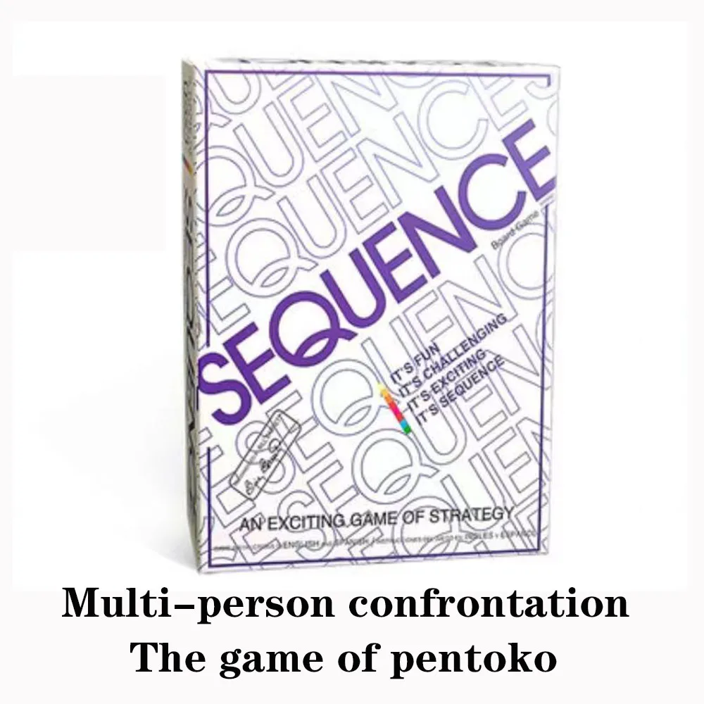 Sequence Game All English Series Puzzle Fantasy Gobang Board Game Party Game Cards